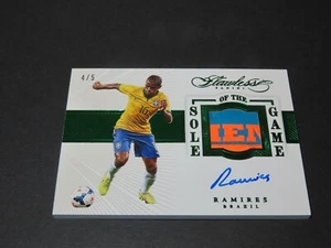 Tarjeta de juego Ramires 2015-16 Panini impecable suela automática de fútbol #4/5 Brasil - Imagen 1 de 7