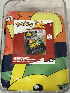 Pokemon Twin Comforter 64x86 kids boys bedding microfiber new in pkg - Picture 1 of 8