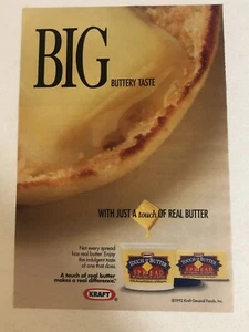 Kraft Touch Of Butter Spread 1992 anuncio impreso vintage pa31 - Imagen 1 de 3