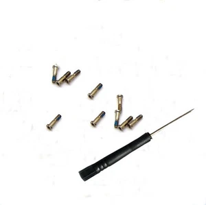 100pcs 5-Point Star Bottom Dock Connector Screw For iPhone 5S Gold +Tool - Zdjęcie 1 z 1