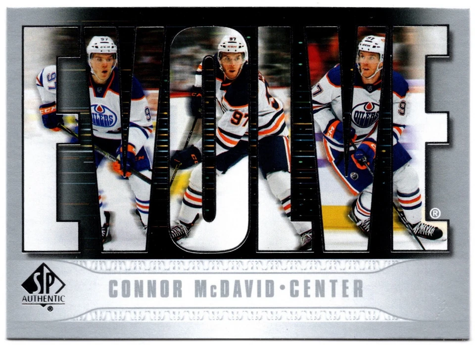 2023-24 Upper Deck SP Authentic Evolve CONNOR McDAVID #E-1 Oilers UD - Image 1 of 1