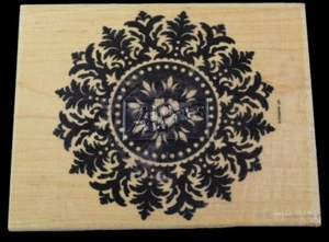 Stampin Up Medallion XLg Single Rubber Stamp NOS 6x5" Scrapbook Cardmaking Craft - Picture 1 of 3