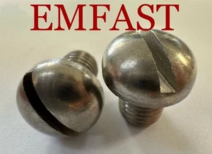 Vite macchina M12 x 16 metrica testa tonda scanalata grossa acciaio inox 12 mm - Foto 1 di 2