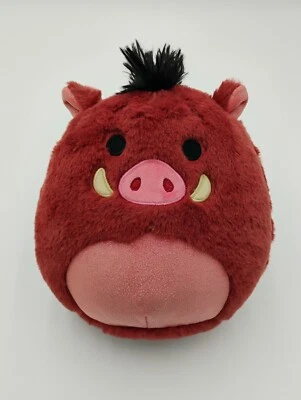 Squishmallows Fuzz-A-Mallows Lion King 30th Anniversary PUMBA Plush  8" - Image 1 of 4