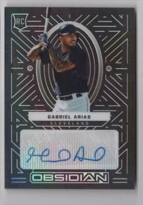 2022 Panini Chronicles Obsidian Autographs Gabriel Arias Auto Cleveland - Image 1 of 2