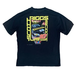 NASCAR Chase Authentics Scott Riggs #10 Racing Double Sided T-Shirt Mens Size L - Bild 1 von 12