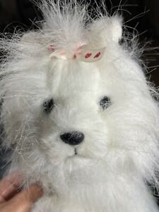 New Ganz Webkins Yorkie puppy dog white pink sealed code fluffy unused Stuffed
