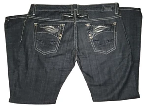 Mens Robins Jeans Studded Rivet Pocket BD5255N Viper Natural Designer Fashion 44 - Picture 1 of 2