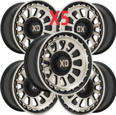 JUEGO DE 5 LLANTAS 17 XD BRONCE NEGRO XD856 5X127 PARA JEEP WRANGLER GLADIATOR Foto 1 de 4