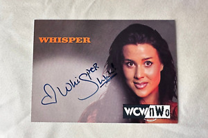 WHISPER WCW nWo Topps 1998 Autograph Auto NITRO GIRL VERY RARE WWE WWF AEW HBK