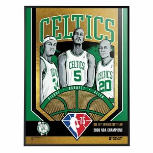 Phenom Gallery Boston Celtics 75th Anniv 2008 NBA Champs 18"x24" Deluxe Framed - Picture 1 of 6