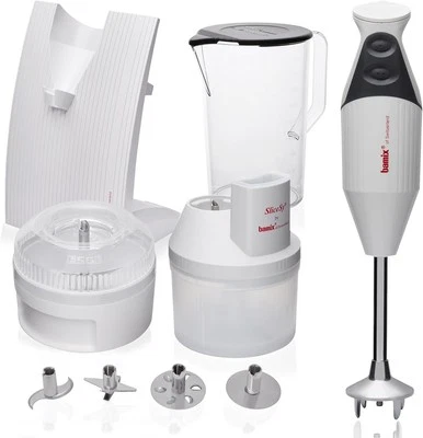 Bamix SwissLine Superbox Immersion Blender 200W All-in-One Machine in Light Grey - image 1 of 4