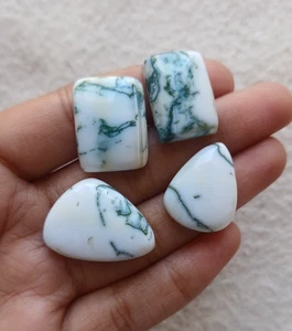 Natural Tree Agate Mix Shape Cabochon Approx 60.85Cts AMJ717 - Picture 1 of 3