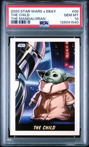 2020 Topps Star Wars x eBay The Child #9 Rookie RC Grogu PSA 10 GEM MINT - Picture 1 of 2
