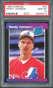 RANDY JOHNSON 1989 DONRUSS RATED ROOKIE #42 PSA 10 RC - Picture 1 of 2