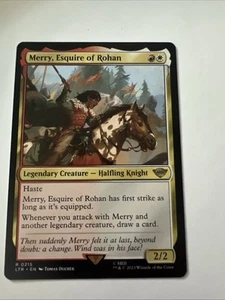 MERRY, ESQUIRE OF ROHAN mtg NM-M Lord of The Rings Rare 215 - Picture 1 of 2