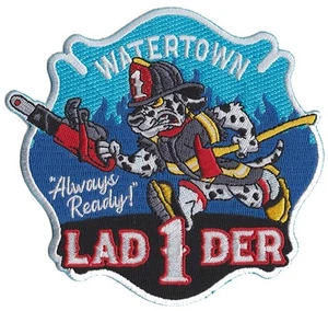 Watertown, MA Ladder 1 Always Ready Dalmation FIre Patch - NEW - Picture 1 of 1