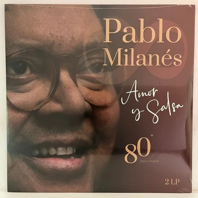 PABLO MILANES - AMOR Y SALSA 80 ANIVERSARIO - 2023 SPANISH DOUBLE LP SEALED - Image 1 of 2
