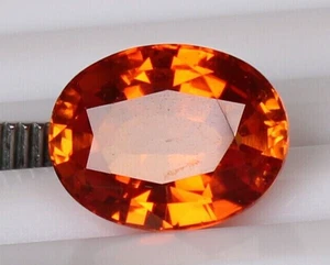 AAA Natural Orange Padparadscha Sapphire Ceylon 5.85 Ct Oval Cut Loose Gemstone - Picture 1 of 6