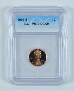 1999-S Lincoln Memorial Cent PR70 DCAM ICG *0544 - Picture 1 of 5