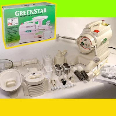 Original Green Star Twin Gear GS 1000 Entsafter mit  Gebäckteig & Pasta Set TOP - Bild 1 von 4