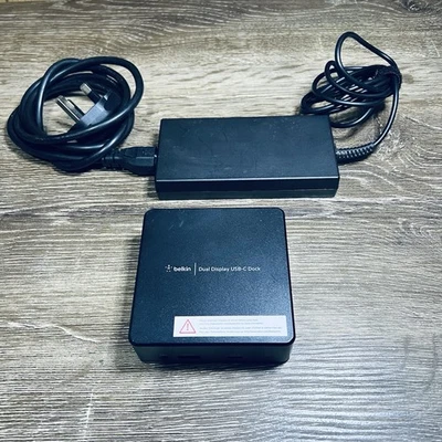 Belkin Dual Display USB-C Dock 3x USB 3.2 Ports + Headphone Audi Jack + Ethernet - Image 1 of 4