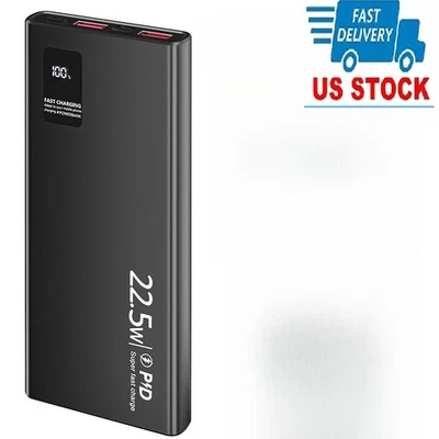 Banco de alimentación portátil de carga rápida Cargador de batería externo de 2 USB 998000 mAh Foto 1 de 4