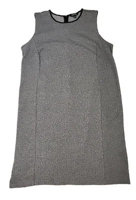 Vestido Vaina Lauren Ralph Lauren Para Mujer 2X Negro Gris Espiga Sin Mangas Foto 1 de 4