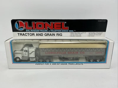Lionel calibre O 6-12779 Lionelville tractor y plataforma de grano Grain Co. #12779 Foto 1 de 3