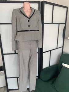 Hobbs Sian Houndstooth Suit trouser Size12 Jacket Size 12 Beautiful Condition - Picture 1 of 20