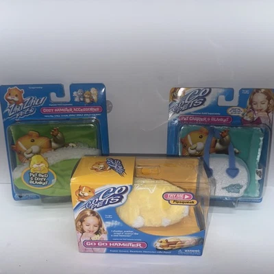 GoGoPets Amarillo Pipsqueak Hámster Y Accesorios 2008 NUEVO EN CAJA SELLADA Foto 1 de 4