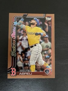 2025 Topps Series 2 Gold Parallel Wilyer Abreu 2005/2025 Boston Red Sox #367 - Picture 1 of 2