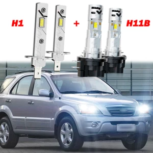 For KIA SORENTO 2007-2009 H1+H11B Combo LED Headlight Kit Bulbs High Low Beam - Picture 1 of 14