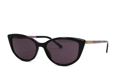Jimmy Choo Sunglasses Women's Cat Eye Nadia/S 807 Black 56mm Violet Lens NEW! - Image 1 of 3