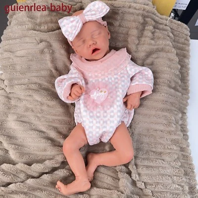 GUIENRLEA 18.1'' solid silicone doll silicone reborn doll silicone girl doll toys gifts