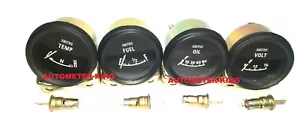 Smiths replica Electrical Gauge Kit 52 mm Temp Oil Fuel Volt Gauge Black bezel - Picture 1 of 3