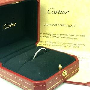 Cartier 18K White Gold Diamond Eternity Band - Picture 1 of 7