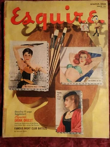 ESQUIRE magazine August 1950 Renee Jeanmaire Ingrid Bergman Al Moore Pinup  - Picture 1 of 2