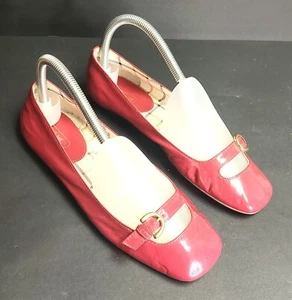 Coach Ellyce balletto piatto donna 6,5 rosa intenso in pelle patinata - Foto 1 di 10