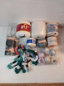Needlepoint Crochet Lot Rainbow Floss Thread Yarn Lot - Picture 1 of 8