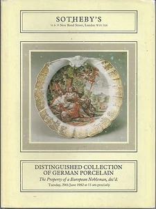 SOTHEBY’S GERMAN PORCELAIN Collection Meissen Auction Catalog 1982 HC - Picture 1 of 1
