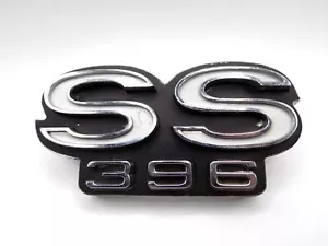 GENUINE GM Chevrolet Chevelle El Camino Front Grille BADGE SS 396 LOGO 3942781 - Picture 1 of 12