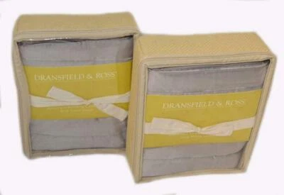 2 件 Dransfield & Ross Colorfield King Shams 套装 Neiman Marcus Horchow 全新 — 第 1/4 张图片