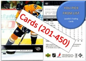 2006-07 Upper Deck 06 UD NHL Hockey Cards (201 - 450) - U-Pick From List - Photo 1 sur 125