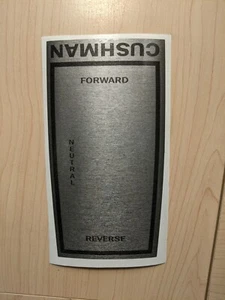 Cushman Forward and Reverse Switch Decal - Shift Sticker - Foto 1 di 2