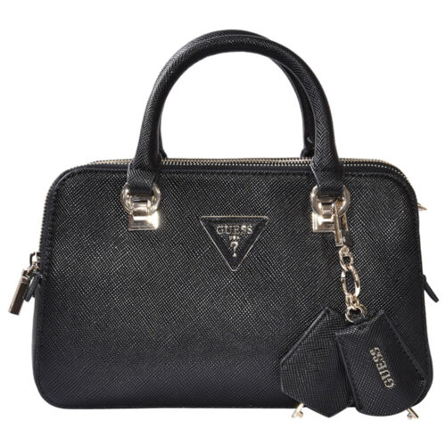 Guess Brynlee Women's Small Status Satchel Handbag Black