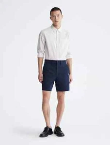 Calvin Klein Men's Stretch Chino Shorts, Navy Size 40 - Picture 1 of 4