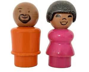 Vintage Fisher Price Little People Sesame Street Gordon And Susan Robinson - Picture 1 of 5