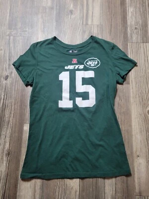 Tim Tebow 衬衫女式大号绿色纽约喷气机队短袖 NFL 足球 — 第 1/4 张图片