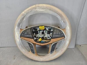 16-17 Cadillac CT6 Maple Sugar Leather Steering Wheel w/ Shift Paddles 84016908 - Bild 1 von 16
